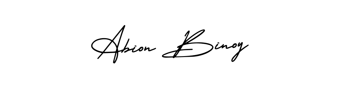 Create a beautiful signature design for name Abion Binoy. With this signature (AmerikaSignatureDemo-Regular) fonts, you can make a handwritten signature for free. Abion Binoy signature style 3 images and pictures png