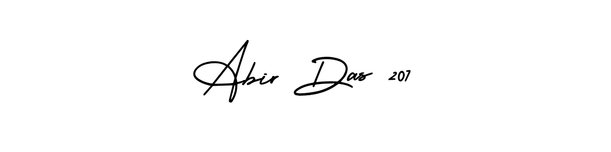 The best way (AmerikaSignatureDemo-Regular) to make a short signature is to pick only two or three words in your name. The name Abir Das 207 include a total of six letters. For converting this name. Abir Das 207 signature style 3 images and pictures png