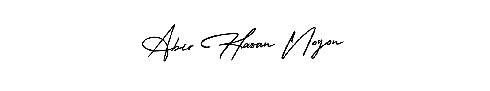 How to make Abir Hasan Noyon name signature. Use AmerikaSignatureDemo-Regular style for creating short signs online. This is the latest handwritten sign. Abir Hasan Noyon signature style 3 images and pictures png