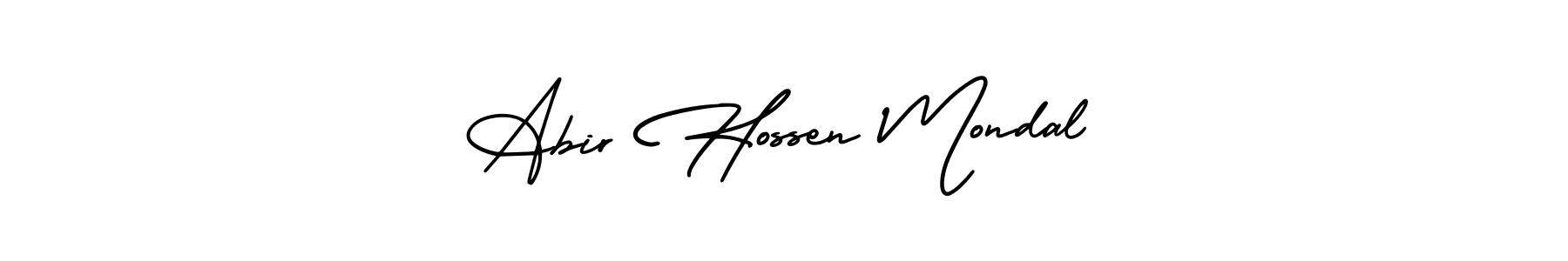 Make a beautiful signature design for name Abir Hossen Mondal. With this signature (AmerikaSignatureDemo-Regular) style, you can create a handwritten signature for free. Abir Hossen Mondal signature style 3 images and pictures png