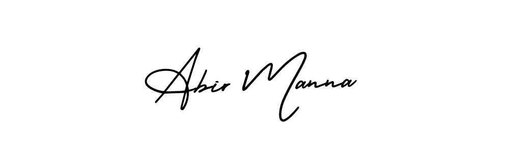 Make a beautiful signature design for name Abir Manna. With this signature (AmerikaSignatureDemo-Regular) style, you can create a handwritten signature for free. Abir Manna signature style 3 images and pictures png