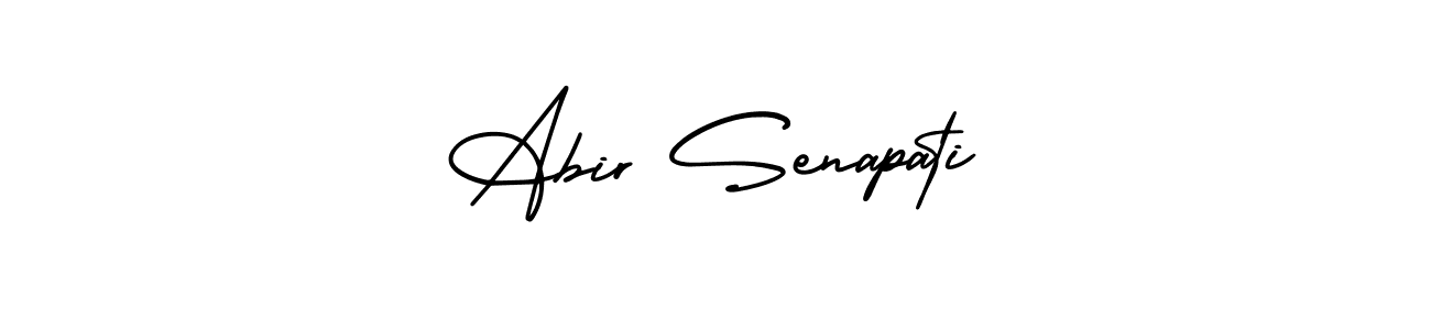 Use a signature maker to create a handwritten signature online. With this signature software, you can design (AmerikaSignatureDemo-Regular) your own signature for name Abir Senapati. Abir Senapati signature style 3 images and pictures png