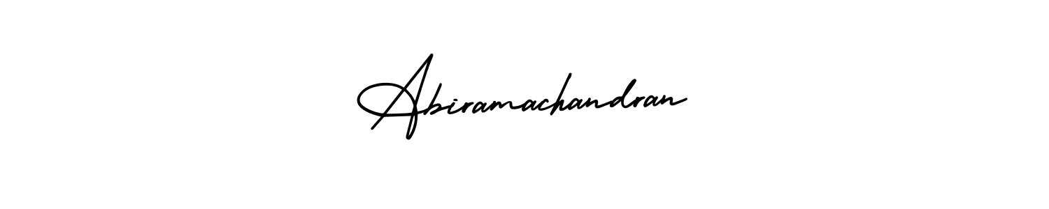 The best way (AmerikaSignatureDemo-Regular) to make a short signature is to pick only two or three words in your name. The name Abiramachandran include a total of six letters. For converting this name. Abiramachandran signature style 3 images and pictures png