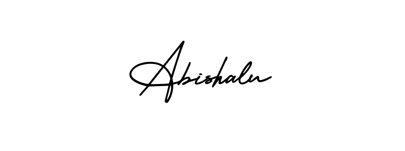 if you are searching for the best signature style for your name Abishalu. so please give up your signature search. here we have designed multiple signature styles  using AmerikaSignatureDemo-Regular. Abishalu signature style 3 images and pictures png