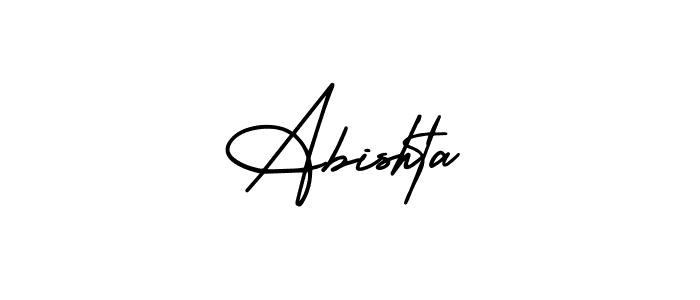 Abishta stylish signature style. Best Handwritten Sign (AmerikaSignatureDemo-Regular) for my name. Handwritten Signature Collection Ideas for my name Abishta. Abishta signature style 3 images and pictures png