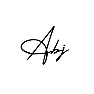 How to make Abj name signature. Use AmerikaSignatureDemo-Regular style for creating short signs online. This is the latest handwritten sign. Abj signature style 3 images and pictures png