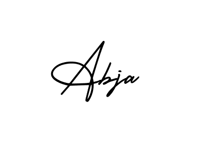 Similarly AmerikaSignatureDemo-Regular is the best handwritten signature design. Signature creator online .You can use it as an online autograph creator for name Abja. Abja signature style 3 images and pictures png