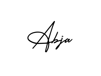 Also You can easily find your signature by using the search form. We will create Abja name handwritten signature images for you free of cost using AmerikaSignatureDemo-Regular sign style. Abja signature style 3 images and pictures png