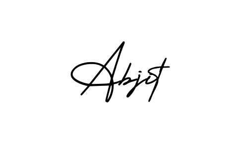 Similarly AmerikaSignatureDemo-Regular is the best handwritten signature design. Signature creator online .You can use it as an online autograph creator for name Abjit. Abjit signature style 3 images and pictures png