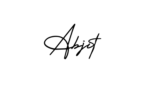 Check out images of Autograph of Abjit name. Actor Abjit Signature Style. AmerikaSignatureDemo-Regular is a professional sign style online. Abjit signature style 3 images and pictures png