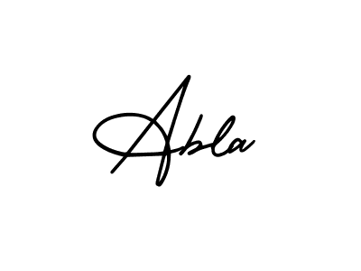 Design your own signature with our free online signature maker. With this signature software, you can create a handwritten (AmerikaSignatureDemo-Regular) signature for name Abla. Abla signature style 3 images and pictures png