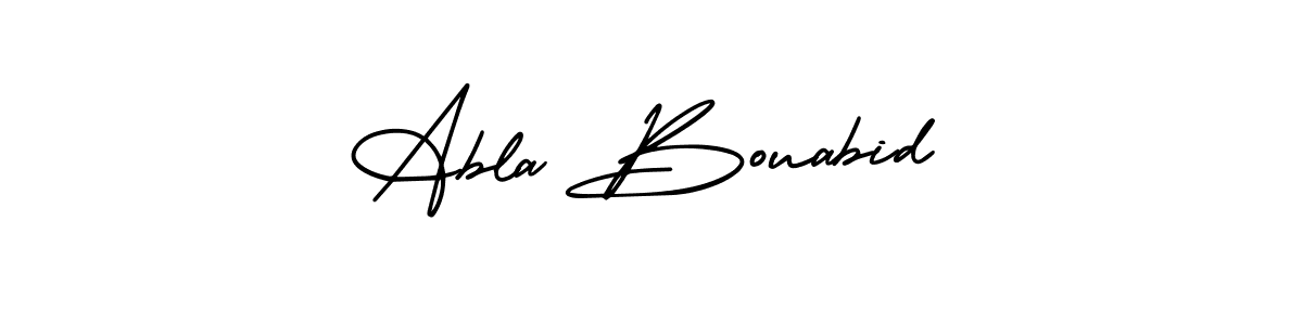 Also we have Abla Bouabid name is the best signature style. Create professional handwritten signature collection using AmerikaSignatureDemo-Regular autograph style. Abla Bouabid signature style 3 images and pictures png