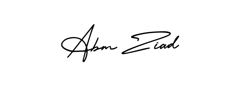 You can use this online signature creator to create a handwritten signature for the name Abm Ziad. This is the best online autograph maker. Abm Ziad signature style 3 images and pictures png