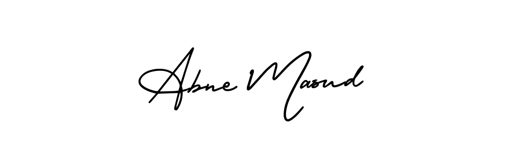 Design your own signature with our free online signature maker. With this signature software, you can create a handwritten (AmerikaSignatureDemo-Regular) signature for name Abne Masud. Abne Masud signature style 3 images and pictures png