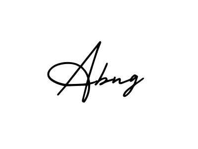 Make a beautiful signature design for name Abng. With this signature (AmerikaSignatureDemo-Regular) style, you can create a handwritten signature for free. Abng signature style 3 images and pictures png