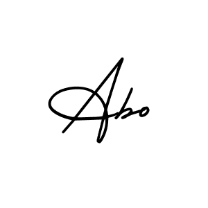 The best way (AmerikaSignatureDemo-Regular) to make a short signature is to pick only two or three words in your name. The name Abo include a total of six letters. For converting this name. Abo signature style 3 images and pictures png