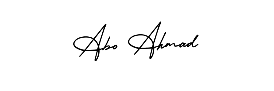 How to make Abo Ahmad signature? AmerikaSignatureDemo-Regular is a professional autograph style. Create handwritten signature for Abo Ahmad name. Abo Ahmad signature style 3 images and pictures png