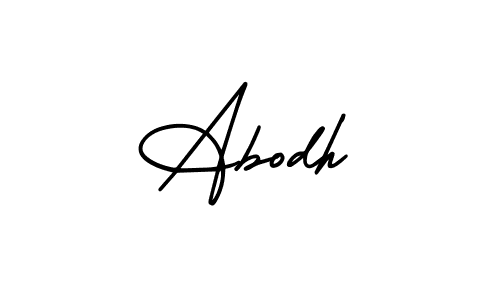 Also we have Abodh name is the best signature style. Create professional handwritten signature collection using AmerikaSignatureDemo-Regular autograph style. Abodh signature style 3 images and pictures png