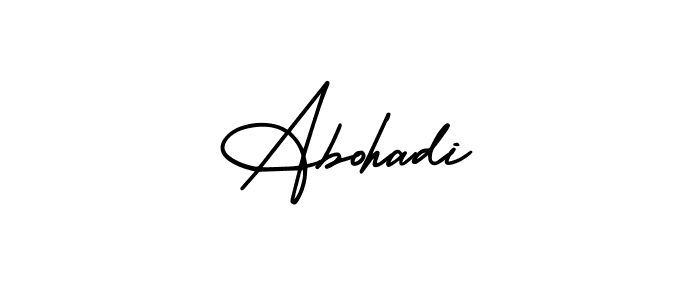You can use this online signature creator to create a handwritten signature for the name Abohadi. This is the best online autograph maker. Abohadi signature style 3 images and pictures png