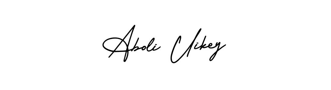 Use a signature maker to create a handwritten signature online. With this signature software, you can design (AmerikaSignatureDemo-Regular) your own signature for name Aboli Uikey. Aboli Uikey signature style 3 images and pictures png
