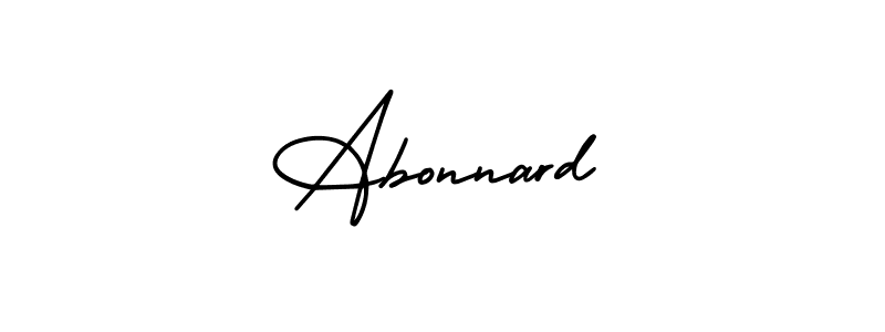 How to Draw Abonnard signature style? AmerikaSignatureDemo-Regular is a latest design signature styles for name Abonnard. Abonnard signature style 3 images and pictures png