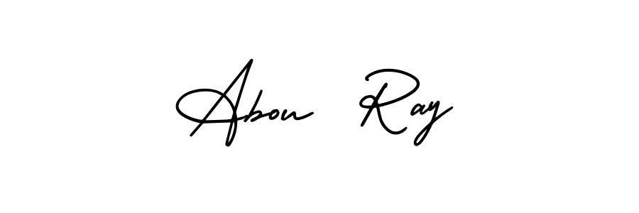 Abou  Ray stylish signature style. Best Handwritten Sign (AmerikaSignatureDemo-Regular) for my name. Handwritten Signature Collection Ideas for my name Abou  Ray. Abou  Ray signature style 3 images and pictures png