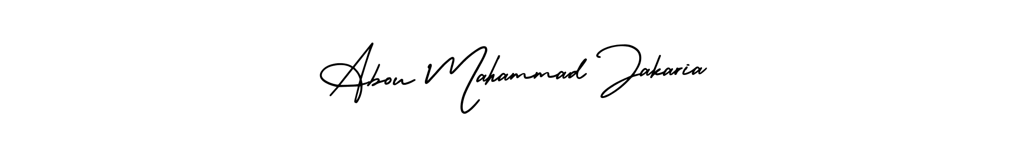 if you are searching for the best signature style for your name Abou Mahammad Jakaria. so please give up your signature search. here we have designed multiple signature styles  using AmerikaSignatureDemo-Regular. Abou Mahammad Jakaria signature style 3 images and pictures png