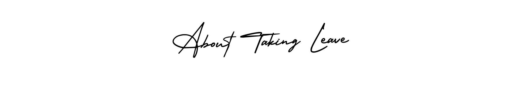 Best and Professional Signature Style for About Taking Leave. AmerikaSignatureDemo-Regular Best Signature Style Collection. About Taking Leave signature style 3 images and pictures png
