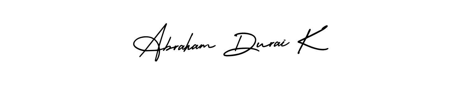 Make a beautiful signature design for name Abraham Durai K. Use this online signature maker to create a handwritten signature for free. Abraham Durai K signature style 3 images and pictures png