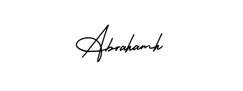 How to make Abrahamh signature? AmerikaSignatureDemo-Regular is a professional autograph style. Create handwritten signature for Abrahamh name. Abrahamh signature style 3 images and pictures png