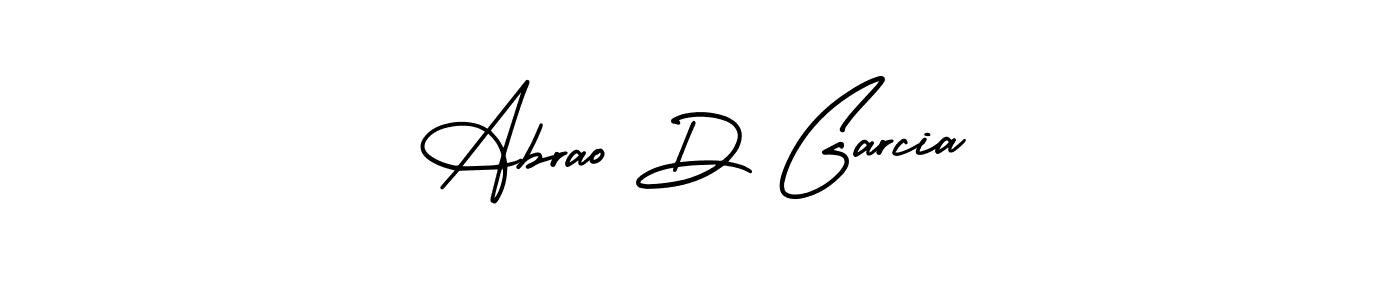 Abrao D Garcia stylish signature style. Best Handwritten Sign (AmerikaSignatureDemo-Regular) for my name. Handwritten Signature Collection Ideas for my name Abrao D Garcia. Abrao D Garcia signature style 3 images and pictures png