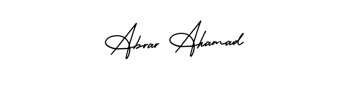 Best and Professional Signature Style for Abrar Ahamad. AmerikaSignatureDemo-Regular Best Signature Style Collection. Abrar Ahamad signature style 3 images and pictures png