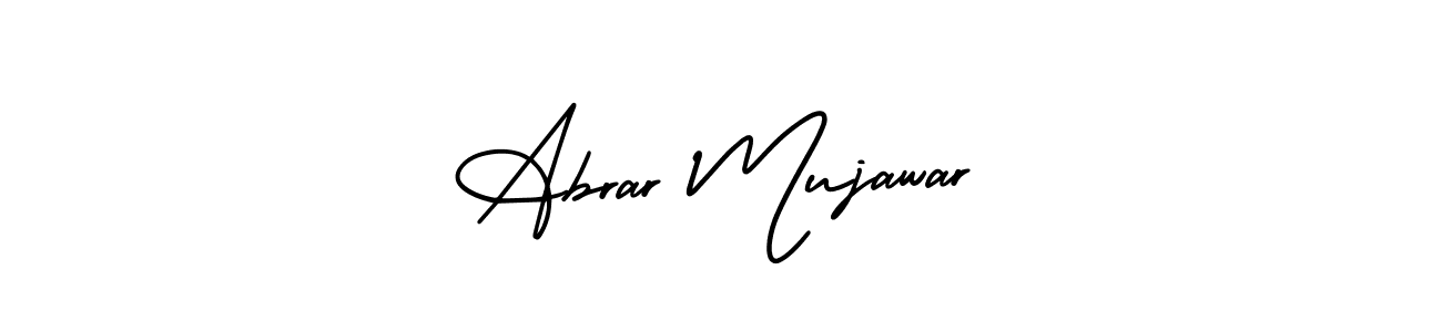 How to make Abrar Mujawar signature? AmerikaSignatureDemo-Regular is a professional autograph style. Create handwritten signature for Abrar Mujawar name. Abrar Mujawar signature style 3 images and pictures png