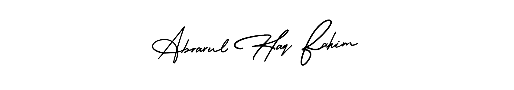 Abrarul Haq Fahim stylish signature style. Best Handwritten Sign (AmerikaSignatureDemo-Regular) for my name. Handwritten Signature Collection Ideas for my name Abrarul Haq Fahim. Abrarul Haq Fahim signature style 3 images and pictures png