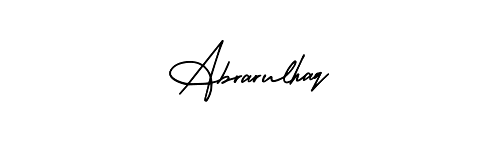 Use a signature maker to create a handwritten signature online. With this signature software, you can design (AmerikaSignatureDemo-Regular) your own signature for name Abrarulhaq. Abrarulhaq signature style 3 images and pictures png