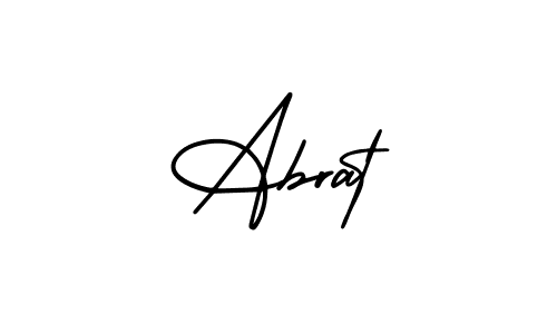 if you are searching for the best signature style for your name Abrat. so please give up your signature search. here we have designed multiple signature styles  using AmerikaSignatureDemo-Regular. Abrat signature style 3 images and pictures png