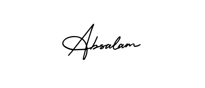 Also we have Absalam name is the best signature style. Create professional handwritten signature collection using AmerikaSignatureDemo-Regular autograph style. Absalam signature style 3 images and pictures png