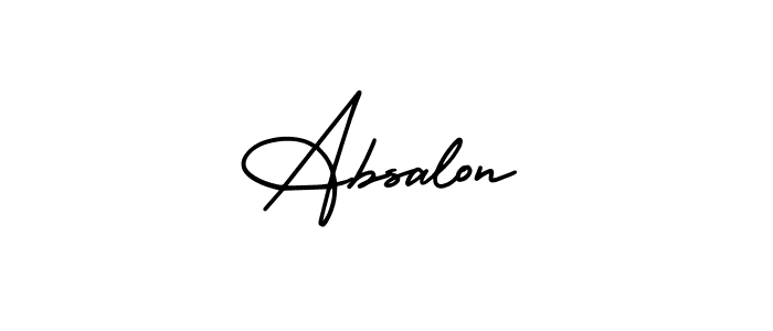 Make a beautiful signature design for name Absalon. Use this online signature maker to create a handwritten signature for free. Absalon signature style 3 images and pictures png