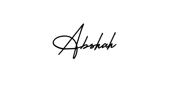 Similarly AmerikaSignatureDemo-Regular is the best handwritten signature design. Signature creator online .You can use it as an online autograph creator for name Abshah. Abshah signature style 3 images and pictures png