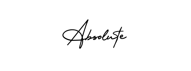 Make a beautiful signature design for name Absolute. With this signature (AmerikaSignatureDemo-Regular) style, you can create a handwritten signature for free. Absolute signature style 3 images and pictures png