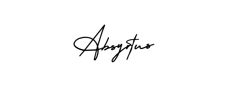 This is the best signature style for the Absyrtus name. Also you like these signature font (AmerikaSignatureDemo-Regular). Mix name signature. Absyrtus signature style 3 images and pictures png