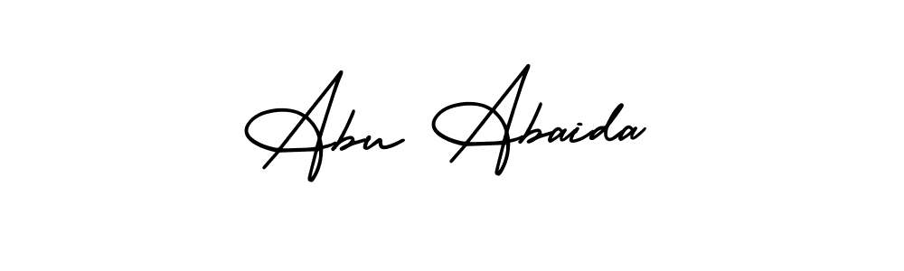 It looks lik you need a new signature style for name Abu Abaida. Design unique handwritten (AmerikaSignatureDemo-Regular) signature with our free signature maker in just a few clicks. Abu Abaida signature style 3 images and pictures png