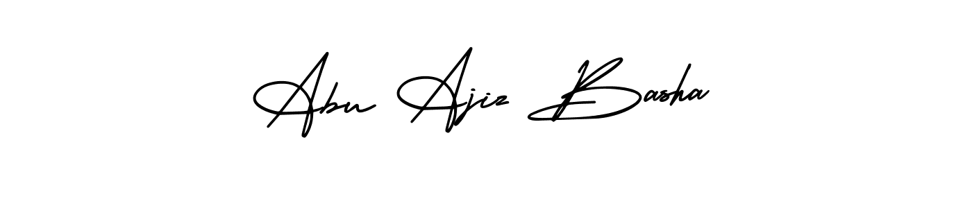 You should practise on your own different ways (AmerikaSignatureDemo-Regular) to write your name (Abu Ajiz Basha) in signature. don't let someone else do it for you. Abu Ajiz Basha signature style 3 images and pictures png