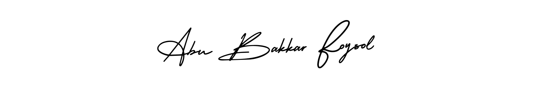 Create a beautiful signature design for name Abu Bakkar Foysol. With this signature (AmerikaSignatureDemo-Regular) fonts, you can make a handwritten signature for free. Abu Bakkar Foysol signature style 3 images and pictures png