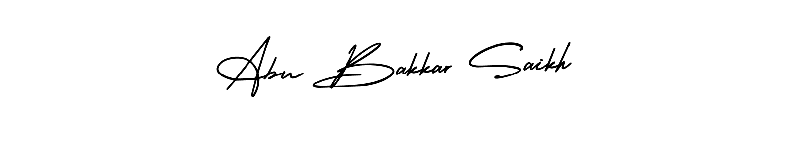 Also You can easily find your signature by using the search form. We will create Abu Bakkar Saikh name handwritten signature images for you free of cost using AmerikaSignatureDemo-Regular sign style. Abu Bakkar Saikh signature style 3 images and pictures png