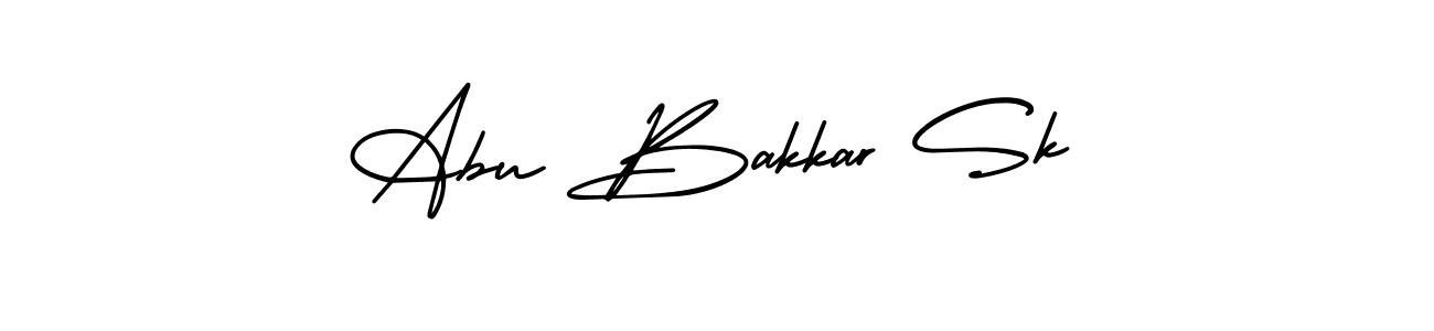 Make a beautiful signature design for name Abu Bakkar Sk. With this signature (AmerikaSignatureDemo-Regular) style, you can create a handwritten signature for free. Abu Bakkar Sk signature style 3 images and pictures png