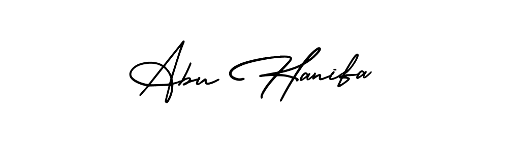 The best way (AmerikaSignatureDemo-Regular) to make a short signature is to pick only two or three words in your name. The name Abu Hanifa include a total of six letters. For converting this name. Abu Hanifa signature style 3 images and pictures png