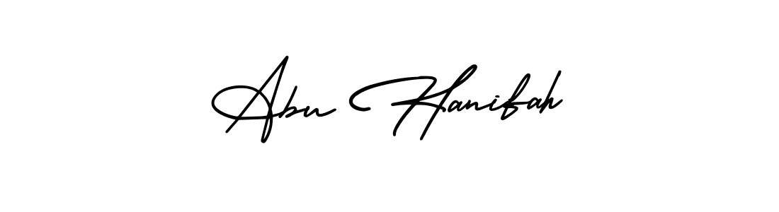 This is the best signature style for the Abu Hanifah name. Also you like these signature font (AmerikaSignatureDemo-Regular). Mix name signature. Abu Hanifah signature style 3 images and pictures png