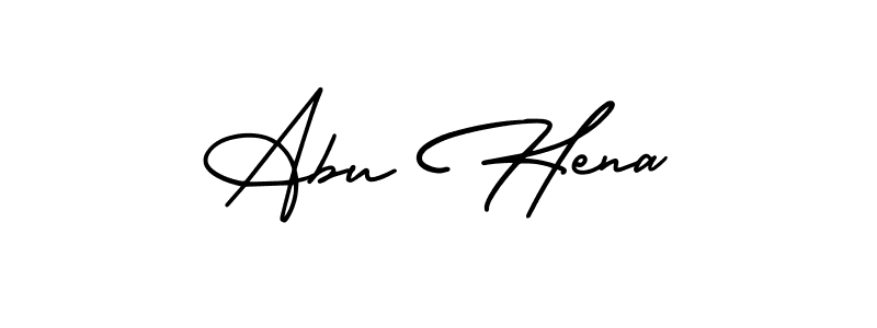 The best way (AmerikaSignatureDemo-Regular) to make a short signature is to pick only two or three words in your name. The name Abu Hena include a total of six letters. For converting this name. Abu Hena signature style 3 images and pictures png