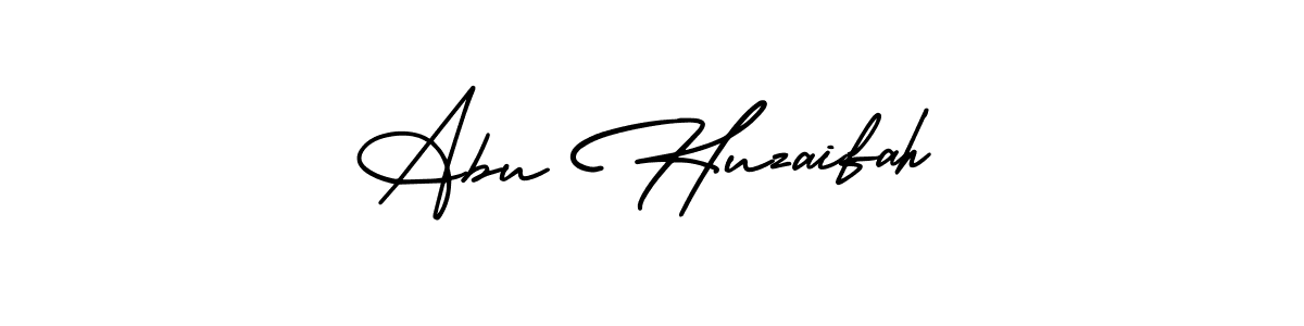 Design your own signature with our free online signature maker. With this signature software, you can create a handwritten (AmerikaSignatureDemo-Regular) signature for name Abu Huzaifah. Abu Huzaifah signature style 3 images and pictures png
